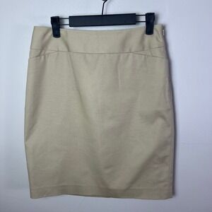 Halogen Petite Tan Knee Length Pencil Skirt 6P